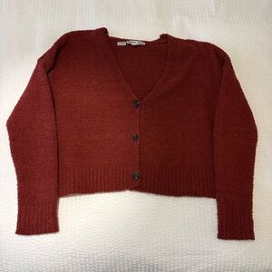 Women’s Red Cardigan Sweater